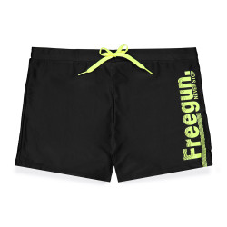 Boxer de bain garçon uni avec logo