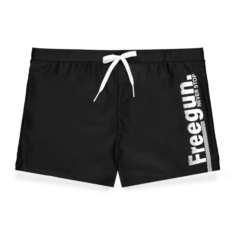 Boxer de bain garçon uni avec logo