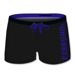 Boxer de bain garçon uni avec logo