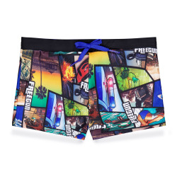 Boxer de bain garçon allover print