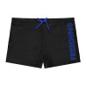 Shorty de bain homme uni avec logo rubber print couleur