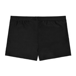 Shorty de bain homme uni avec logo rubber print couleur