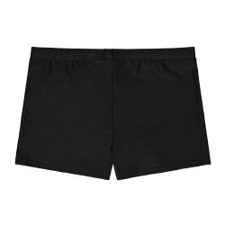 Shorty de bain enfant uni avec logo rubber print couleur