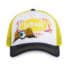 Casquette trucker avec filet en twill et denim Schott Patches Casquette trucker avec filet en twill et denim Schott Patches