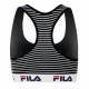 Brassiere Coton Fila à Rayures Noire