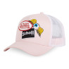 Casquette trucker avec filet Schott Pink Casquette trucker avec filet Schott Pink