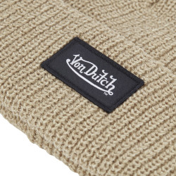 Bonnet en cotes avec étiquette tissée