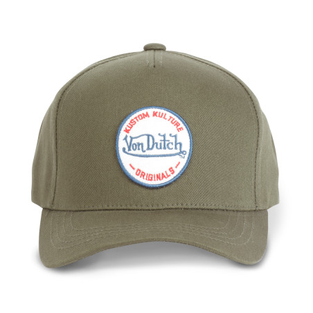 Casquette baseball avec patch rond brodé Colors