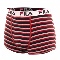 Boxer Homme Coton Fila à Rayures Rouge