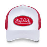 Casquette trucker homme Von Dutch BM Blanc filet rouge
