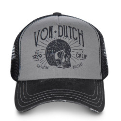 Casquette Trucker Von Dutch Crew Gris et Noir