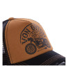 Casquette Trucker homme filet Von Dutch Crew Marron