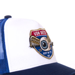 Casquette Trucker avec filet High Blanc et Bleu