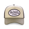 Casquette baseball Jacks Marron Ecusson Blanc