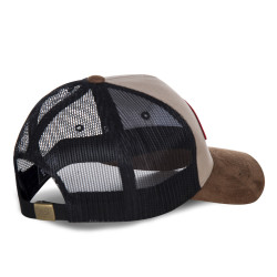 Casquette baseball homme VONDUTCH filet Suede Beige
