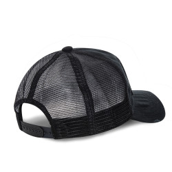 Casquette Trucker homme Ecusson Damier Noir