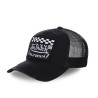 Casquette Trucker homme Ecusson Damier Noir
