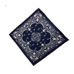 Bandana imprimé skull 55X55 cm en coton Von Dutch