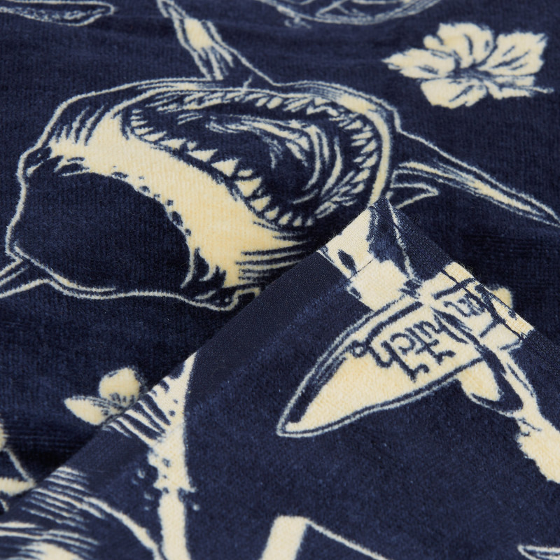 Serviette de plage AOP intérieur blanc en coton Von Dutch