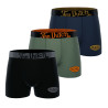 Lot de 3 boxers homme en coton logo cuisse Medley Lot de 3 boxers homme en coton logo cuisse Medley