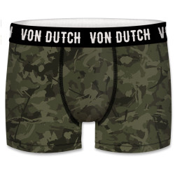 Lot de 2 Boxers homme en coton Von Dutch Basic Camouflage