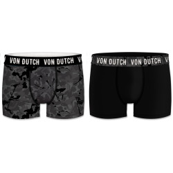 Lot de 2 Boxers homme en coton Von Dutch Basic Camouflage