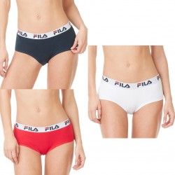 Lot de 3 Boxers coton femme Fila 6044B Multicolore