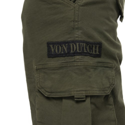 Bermuda homme en canvas avec patchs Cargo