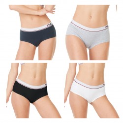 Lot de 4 Boxers coton femme Fila 6047 Multicolore