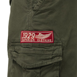 Bermuda homme avec ceinture élastiquée et patchs Piston