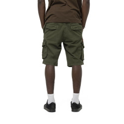 Bermuda homme avec ceinture élastiquée et patchs Piston