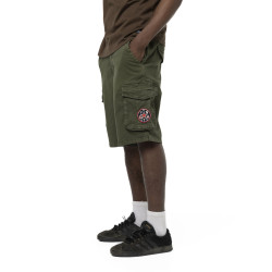 Bermuda homme avec ceinture élastiquée et patchs Piston