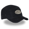 Casquette 5 panneaux  adulte en velours cotelé avec patch Velvet Casquette 5 panneaux  adulte en velours cotelé avec patch Velvet