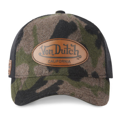 Casquettes Homme en laine baseball avec filet Camo Doux Von Dutch