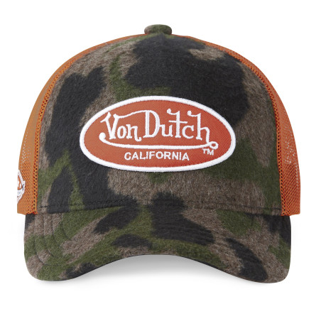Casquettes Homme en laine baseball avec filet Camo Doux Von Dutch
