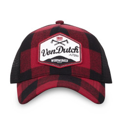 Casquette homme baseball avec filet à carreaux Von Dutch