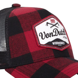 Casquette homme baseball avec filet à carreaux Von Dutch