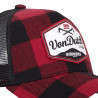 Casquette homme baseball avec filet à carreaux Von Dutch
