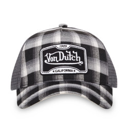Casquette Homme baseball avec filet à Carreaux Von Dutch