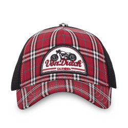 Casquette Homme baseball avec filet à Carreaux Von Dutch