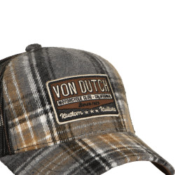 Casquette baseball avec filet adulte en flannelle à carreaux Car