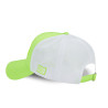 Casquette baseball premium fluo bicolore avec patch rubber print Fluo