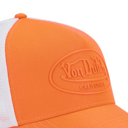 Casquette baseball premium fluo bicolore avec patch rubber print Fluo