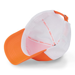 Casquette baseball premium fluo bicolore avec patch rubber print Fluo