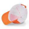 Casquette baseball premium fluo bicolore avec patch rubber print Fluo