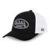 Casquette baseball avec filet sergé de coton et badge brodé Lof Casquette baseball avec filet sergé de coton et badge brodé Lof