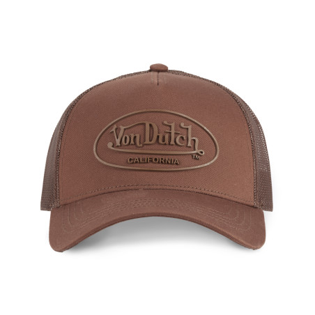 Casquette baseball avec filet en sergé de coton et patch Rubber Logo