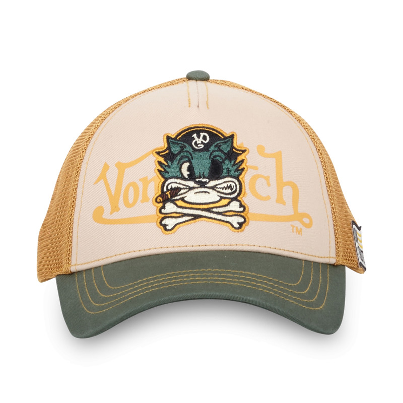 Casquette homme Baseball avec filet Pirate Cat