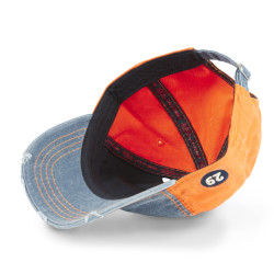 Casquette baseball en sergé de coton effet usé Retro Trend