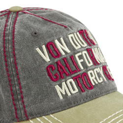 Casquette baseball en sergé de coton effet usé Retro Message